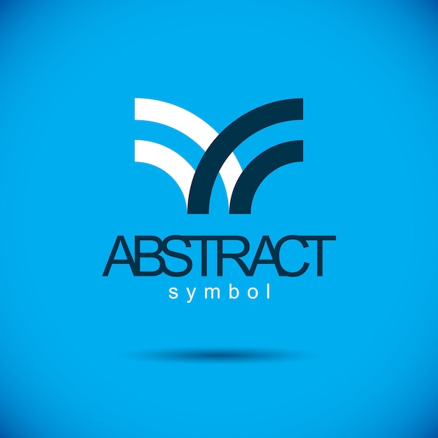 Forma geométrica abstracta vectorial mejor para usar como logotipo de desarrollo corporativo, símbolo. Logotipo moderno, emblema.