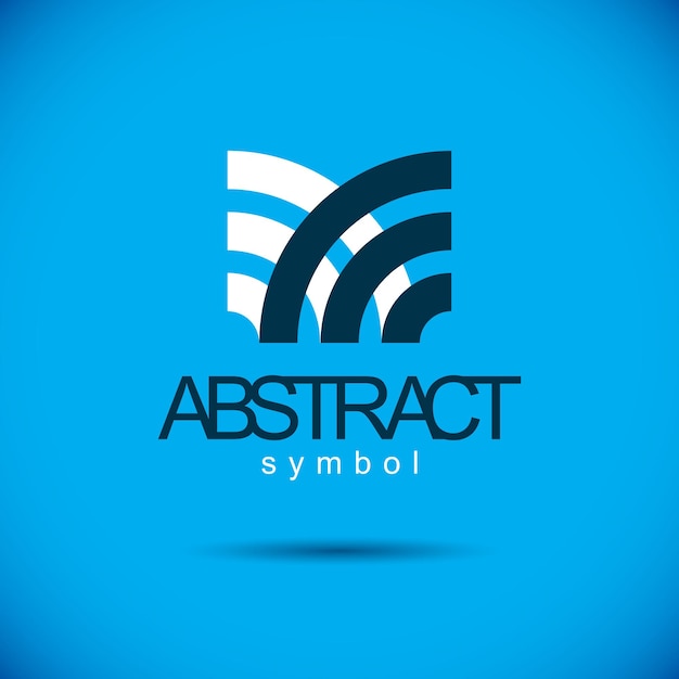 Forma geométrica abstracta vectorial mejor para usar como logotipo de desarrollo corporativo, símbolo. Logotipo moderno.