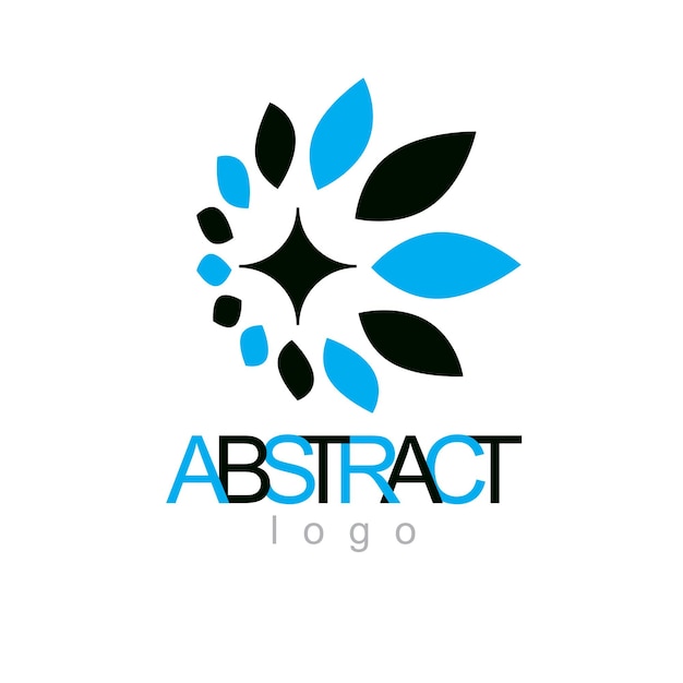 Forma geométrica abstracta vectorial mejor para usar como logotipo de empresa creativa.