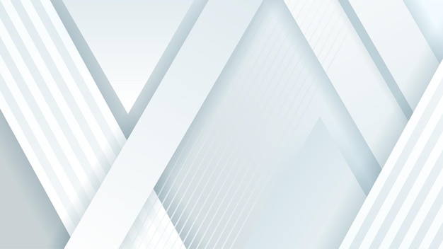 Forma geométrica blanca abstracta con fondo de concepto futurista