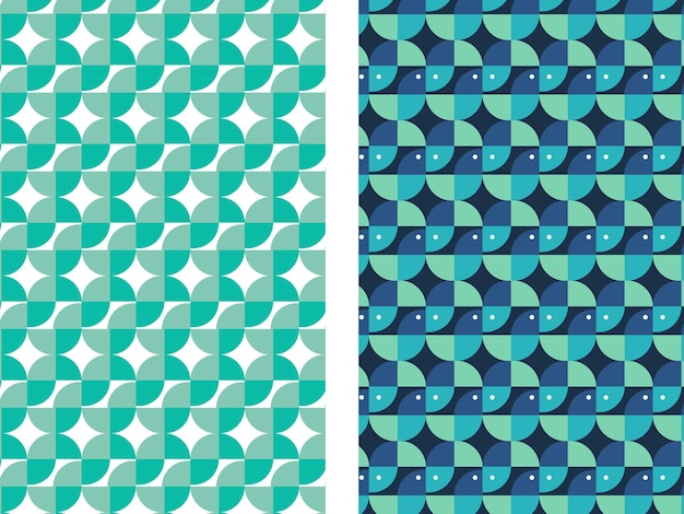 Forma geométrica colorida Colección de formas geométricas abstractas simples que repiten patrones para las impresiones