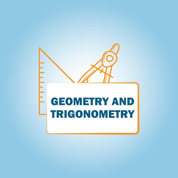 Forma geométrica creativa con geometría y trigonometría.