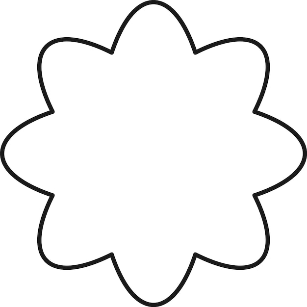 Forma geométrica de la flor alineada