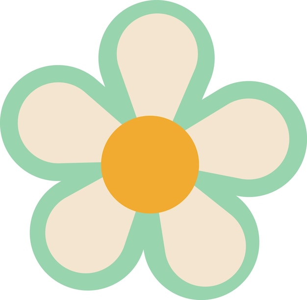 Forma geométrica de la flor