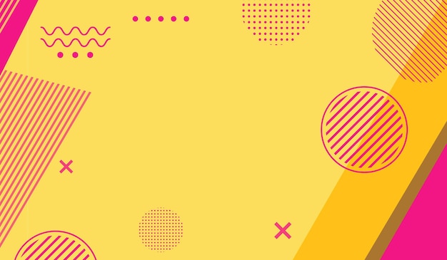 Forma geométrica de moda en el fondo del estandarte