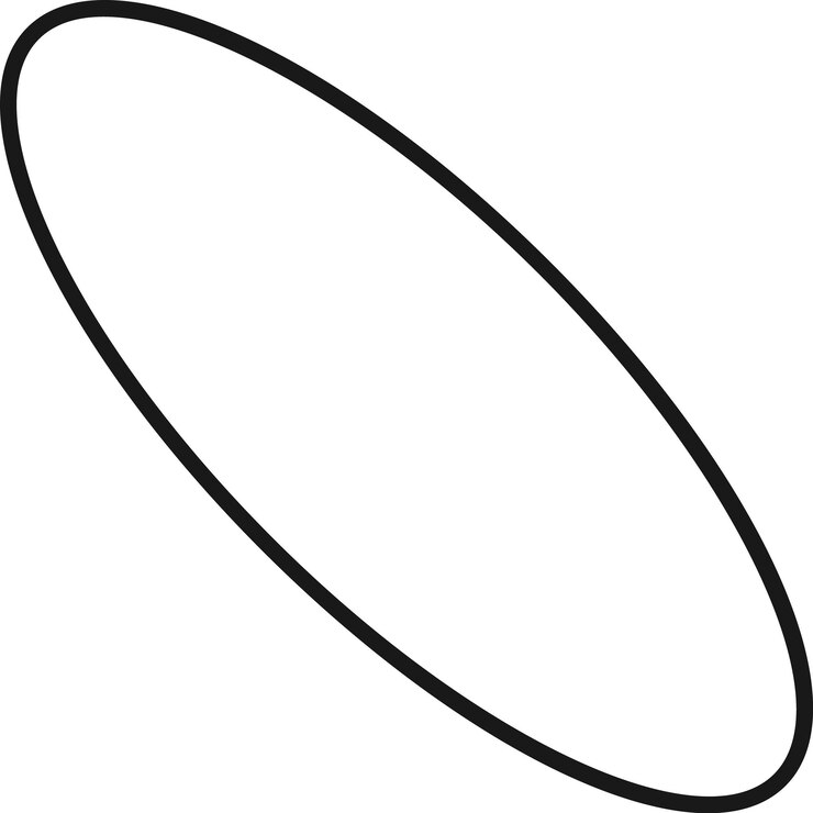 Vector forma geométrica ovalada