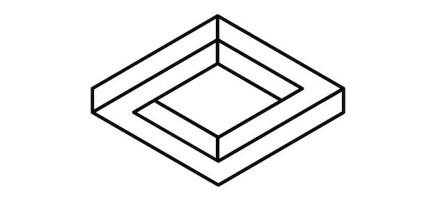 Forma geométrica vectorial abstracta moderna y icono ideal para la ilustración creativa