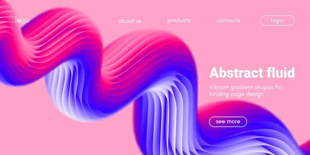 Forma de gradiente fluido dinámico de colores con efecto de movimiento