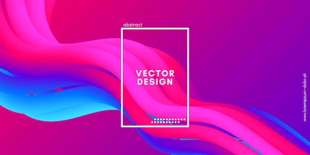 Forma de gradiente fluido dinámico de colores con efecto de movimiento