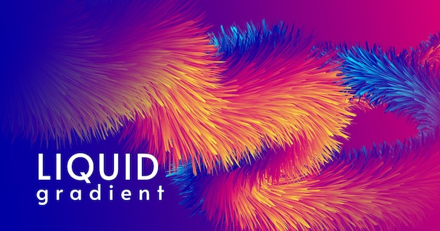 Forma de gradiente fluido dinámico de colores con efecto de movimiento
