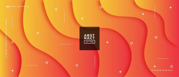 Forma de gradiente líquido de tendencia geométrica abstracta sobre fondo de composición de ilustración de forma fluida
