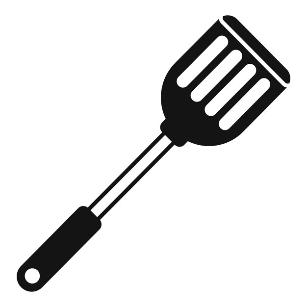 Forma del icono de la espátula vector simple Equipo doméstico