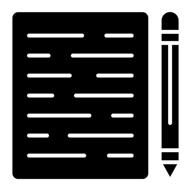 Forma de ilustración en negro sólido de glifo