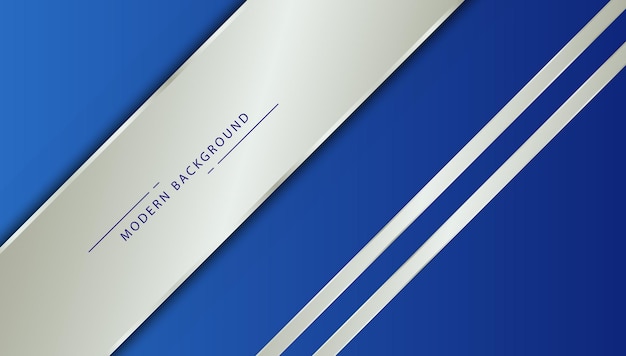 Forma de línea abstracta forma de fondo de línea de luz blanca azul moderna