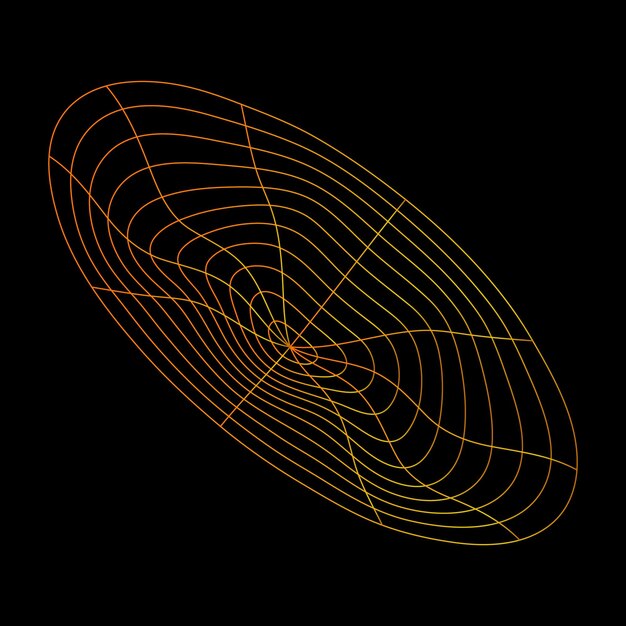 la forma de la línea de molienda de las telas de araña naranja
