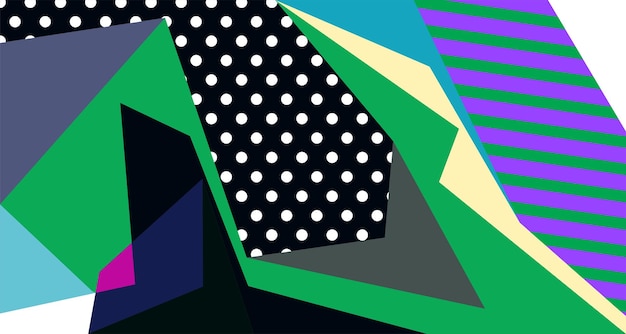 Forma líquida abstracta Diseño dinámico y geométrico Ondas de gradiente aisladas con líneas geométricas puntos batik Patrón de Indonesia Ilustración vectorial
