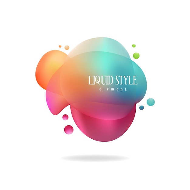 Forma líquida abstracta. Diseño fluido, elementos gráficos modernos abstractos. Formas y líneas de colores dinámicos. Banners abstractos degradados con formas líquidas que fluyen
