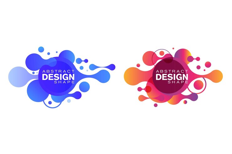 Vector forma líquida abstracta diseño fluido