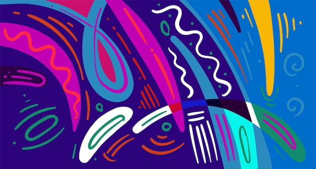Forma líquida abstracta Diseño geométrico fluido Ondas de degradado aisladas con líneas geométricas puntos batik Patrón de Indonesia Ilustración vectorial