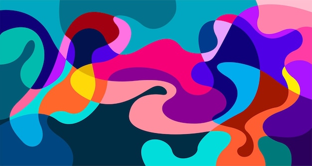 Forma líquida abstracta diseño geométrico fluido ondas de gradiente aisladas con líneas geométricas puntos batik patrón de indonesia ilustración vectorial