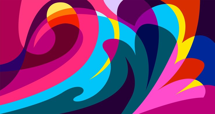 Vector forma líquida abstracta diseño geométrico fluido ondas de gradiente aisladas con líneas geométricas puntos batik patrón de indonesia ilustración vectorial