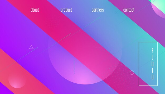 Forma líquida. Banner de gradiente de tecnología. Página de inicio de Wave. Fondo de pantalla de espectro. Formas mínimas. Cubierta dinámica. Folleto de moda violeta. Página de plástico. Forma líquida violeta