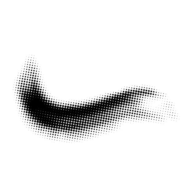 Forma de medio tono abstracta