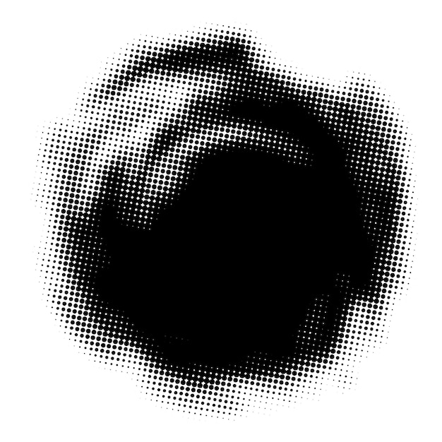 Forma de medio tono abstracta