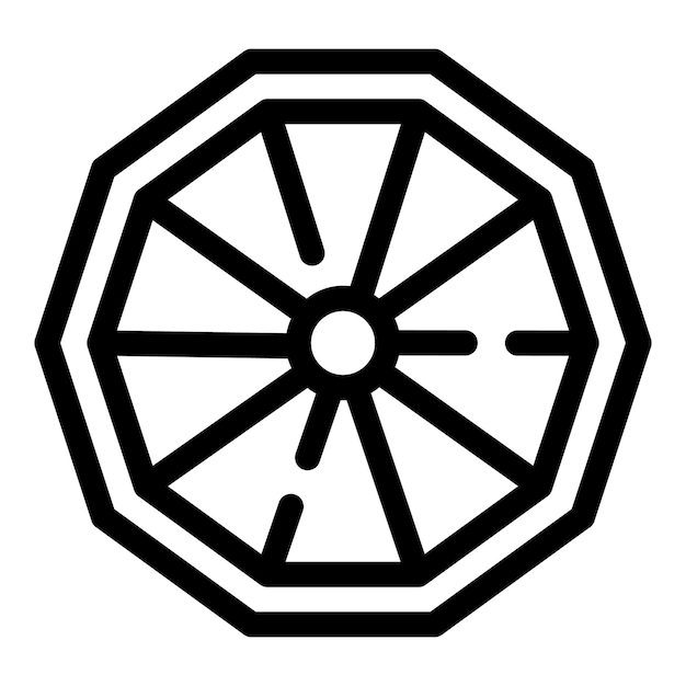 Forma octogonal que muestra el concepto de geometría