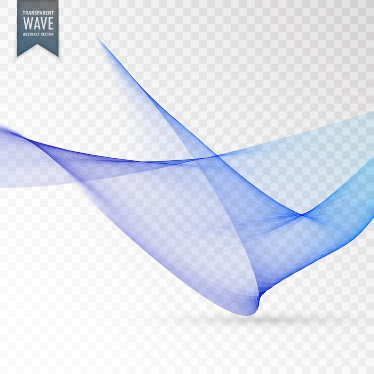 Vector forma ondulada creativa sobre fondo transparente