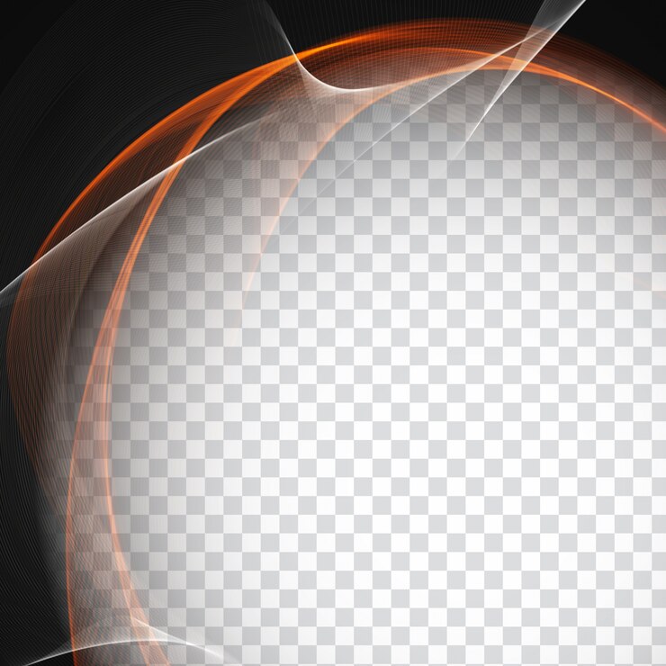 Vector forma ondulada sobre fondo transparente