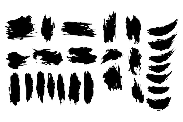 Forma de pincel de tinta retro para el diseño de camisetas