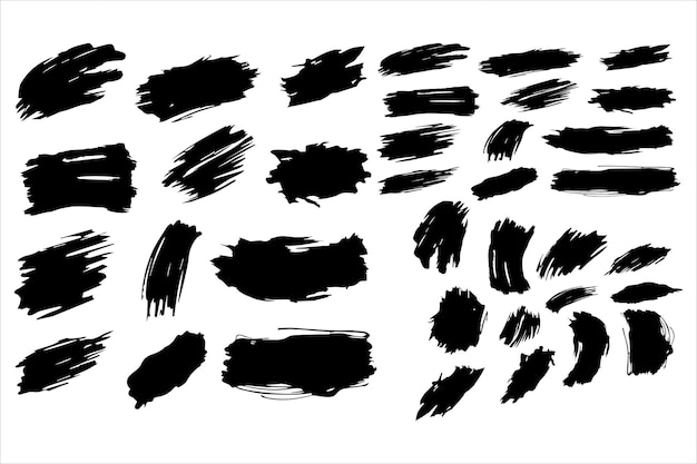 Forma de pincel de tinta retro para el diseño de camisetas