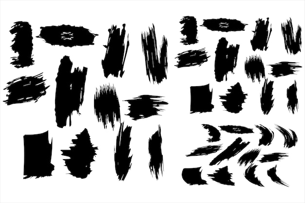 Forma de pincel de tinta retro para el diseño de camisetas