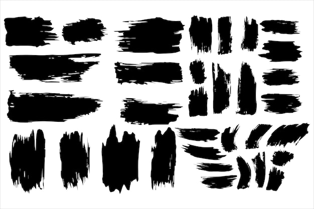 Forma de pincel de tinta retro para el diseño de camisetas