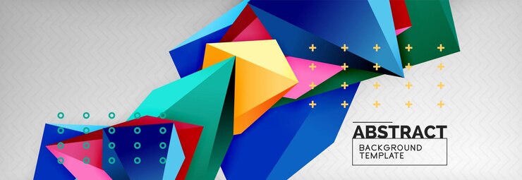 Vector forma poligonal 3d fondo geométrico triangular composición abstracta moderna