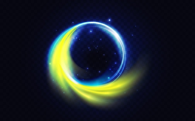 forma de remolino luminoso