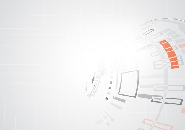Forma de tecnología geométrica abstracta gris de fondo del concepto