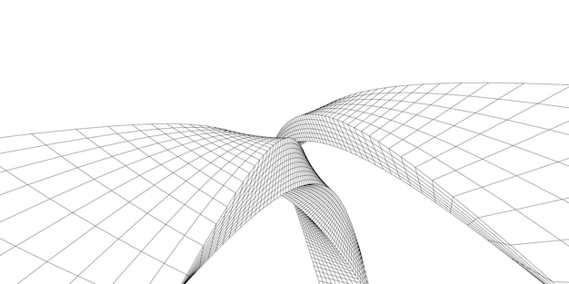 Formas abstractas arquitectónicas, arco de arquitectura abstracta