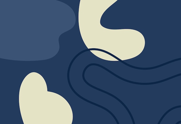Formas abstractas de color azul beige