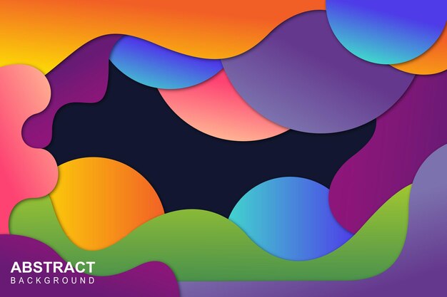 Las formas abstractas de colores de fondo