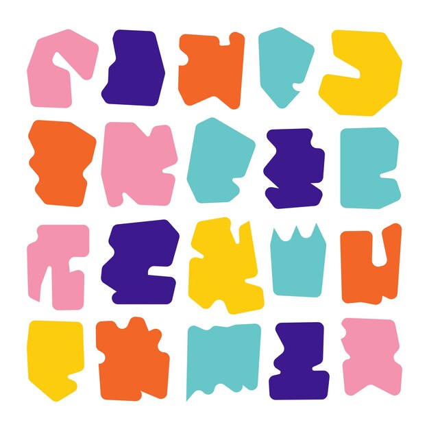 Formas abstractas de colores vector