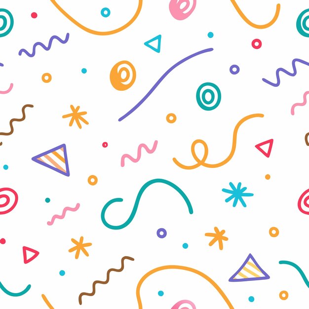 Las formas abstractas coloridas el patrón sin costuras