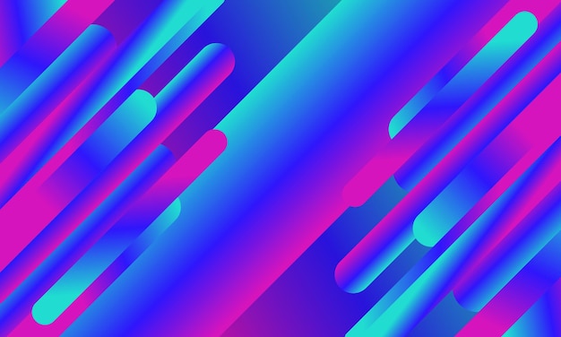 Las formas abstractas de degradado azul y rosa redondean el fondo de la línea. Diseño para tu fondo de pantalla.