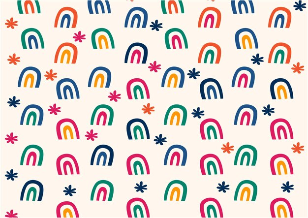 Formas abstractas dibujadas a mano fondo estético