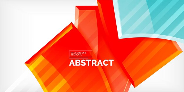 Formas abstractas geométricas coloridas Ilustración para papel tapiz Banner Fondo Libro de tarjetas Ilustración página de aterrizaje