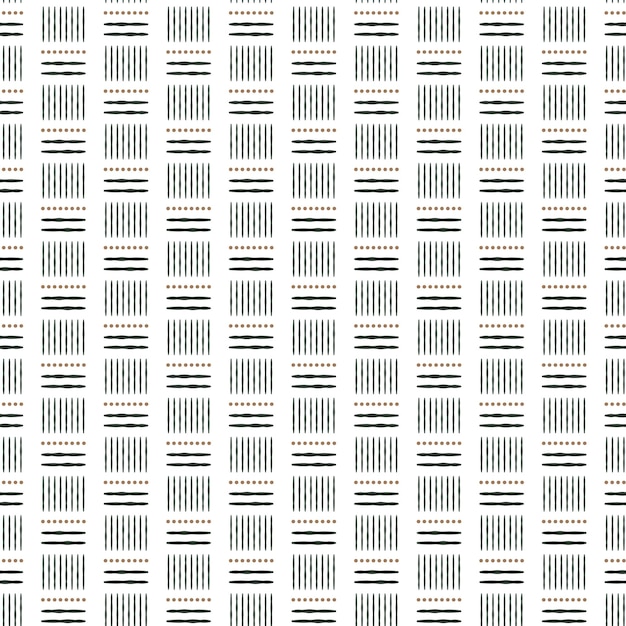 Formas abstractas de líneas y círculos Boho de moda patrón sin costuras abstracto