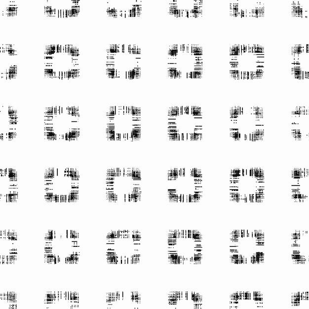 Formas abstractas de patrones sin fisuras en una cuadrícula de fondo blanco de cuadrados sin forma