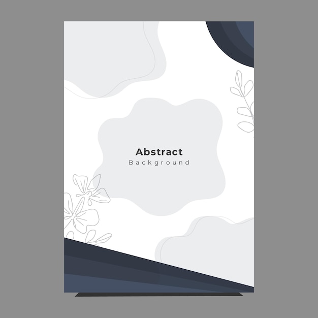 Formas abstractas portada folleto plantilla de folleto fondo de retrato
