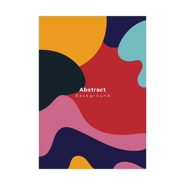 Formas abstractas portada folleto plantilla de folleto fondo de retrato